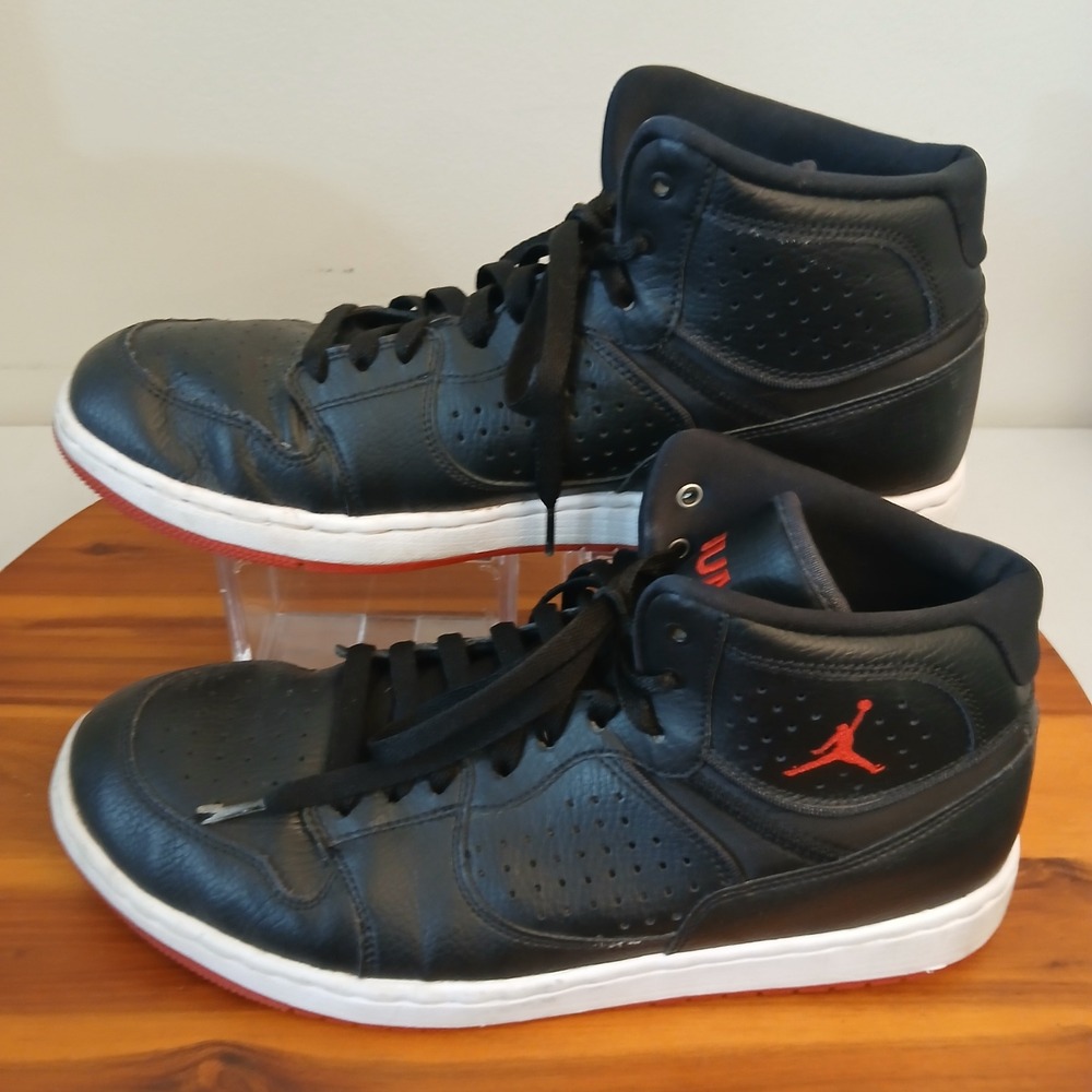 Jordan Access Mens 11 Black Basketball Shoes Sneakers AR3762-001